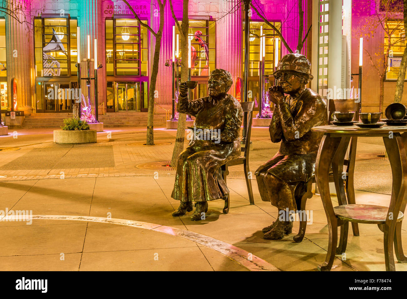 Calgary canada sculpture louise mckinney henrietta hires stock