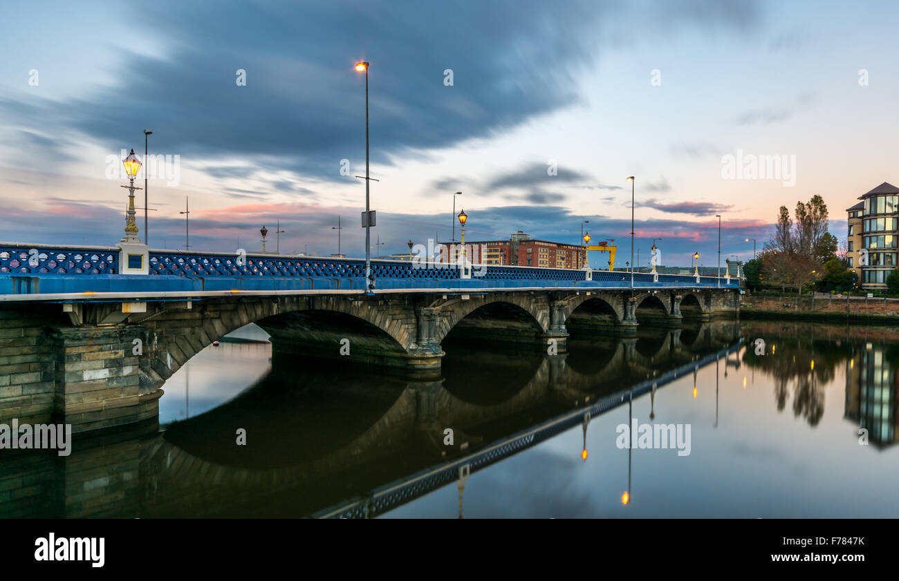 Queens Bridge Belfast City Centre Stock Photo