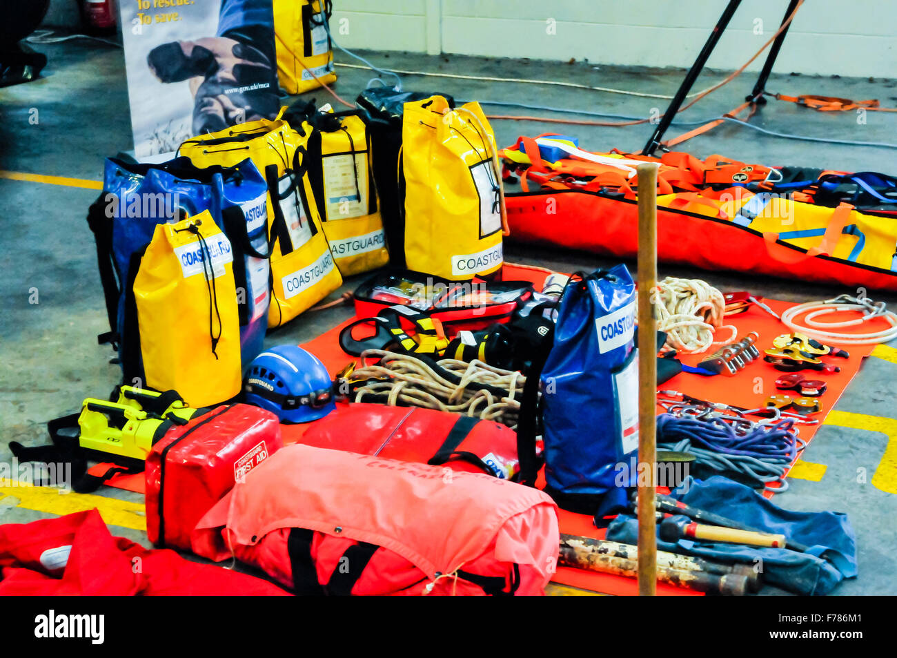 Northern Ireland. 26th November, 2015. Rescue equipment from the HM