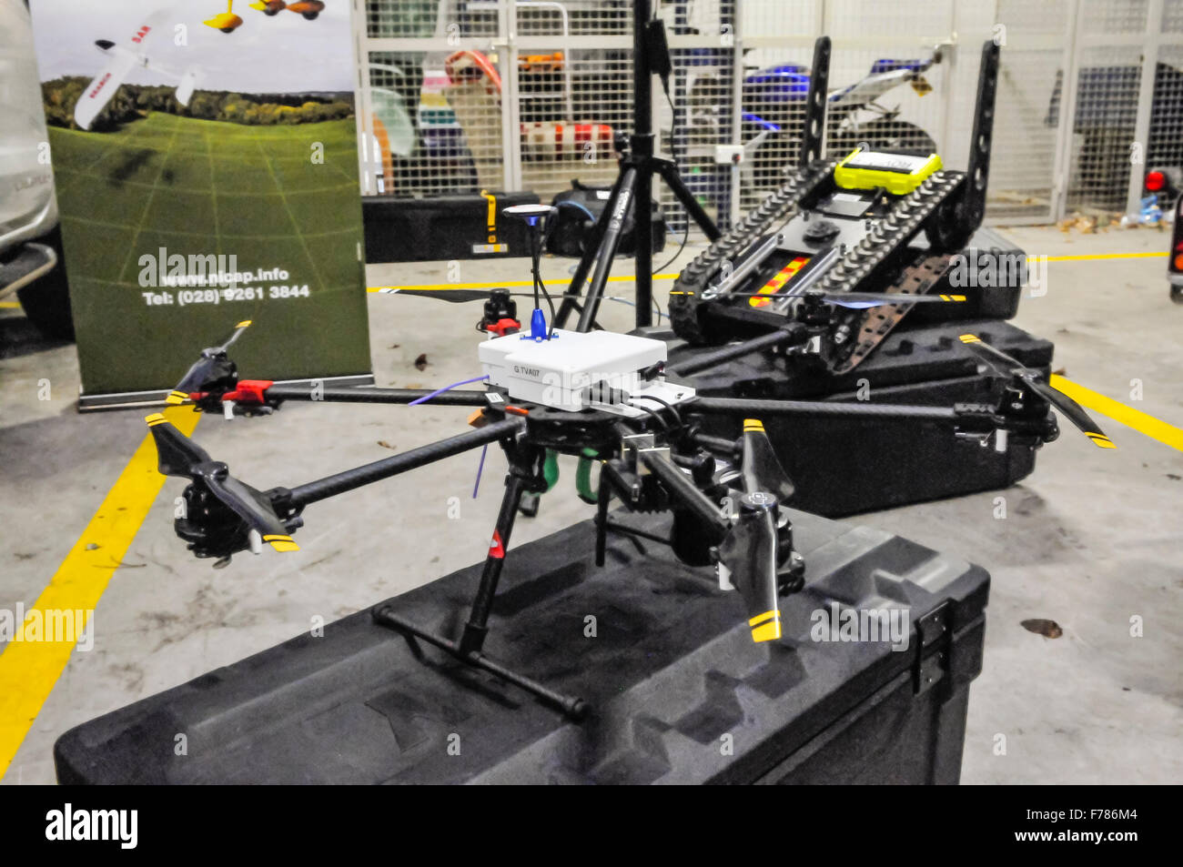 Northern Ireland. 26th November, 2015. A camera equipped drone used during search and rescue operations. Credit:  Stephen Barnes/Alamy Live News Stock Photo