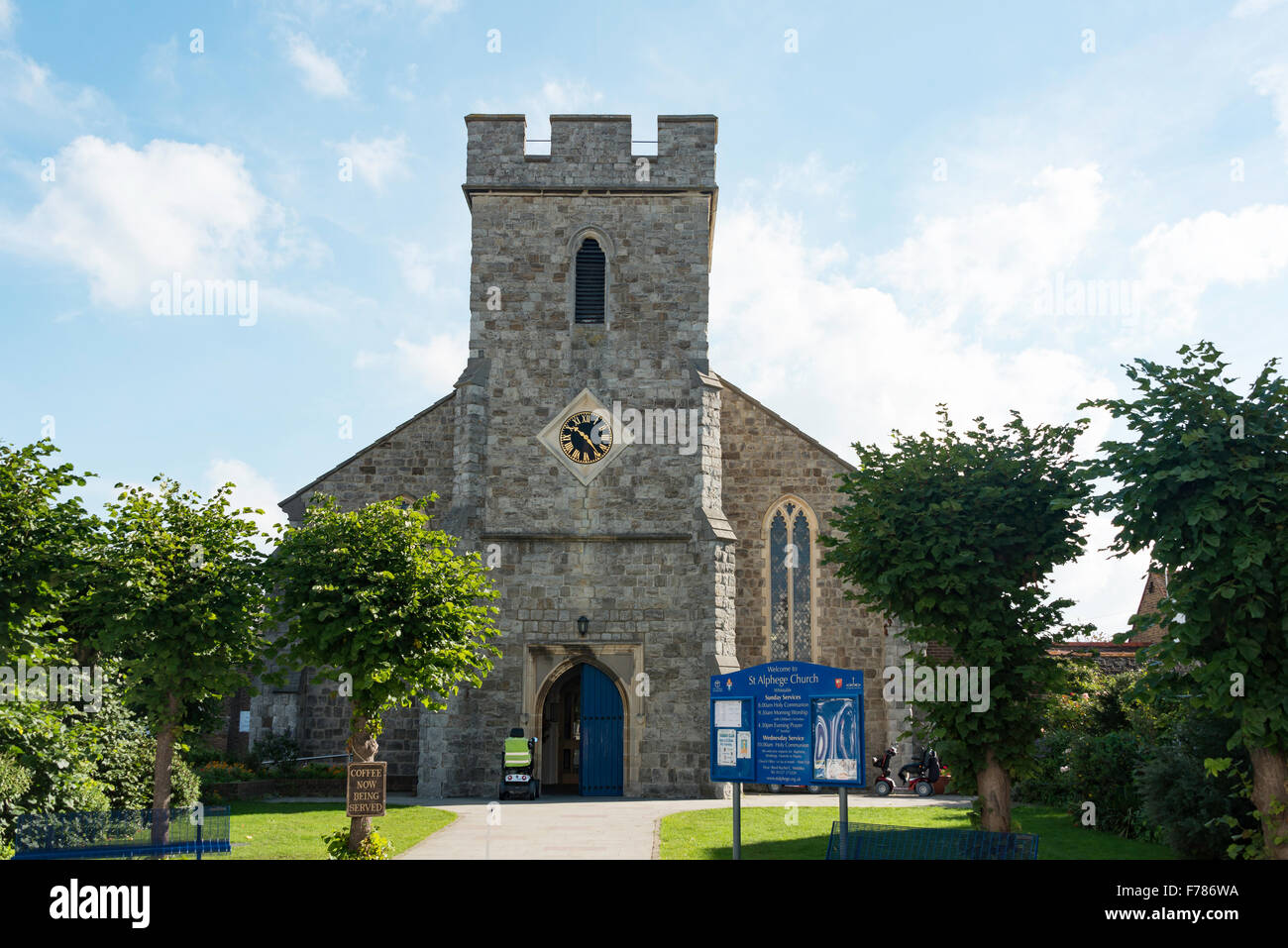 St Alphege Church, High Street, Whitstable, Kent, England, United Kingdom Stock Photo