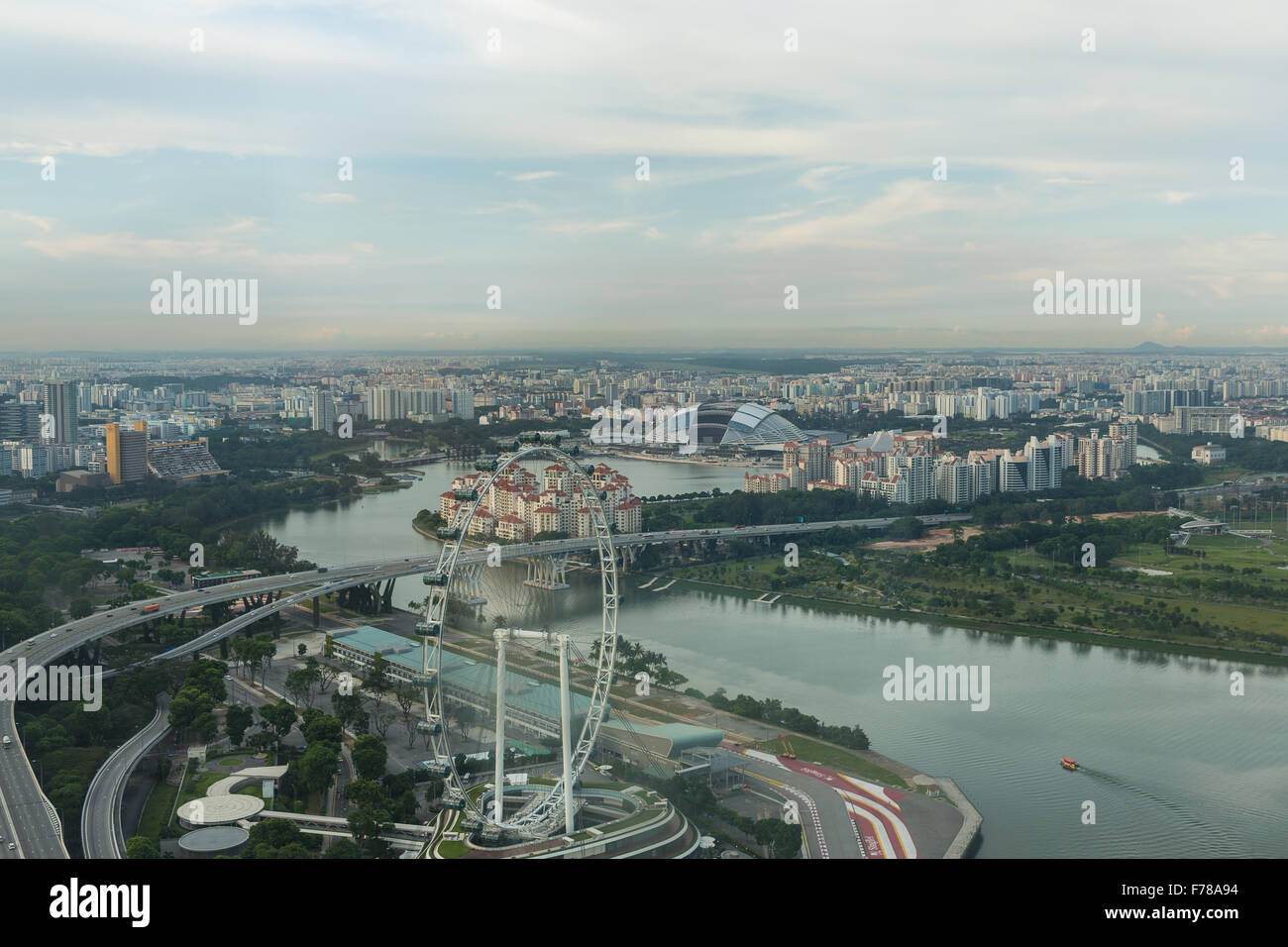 View of Singapore city skyline at sunset Stock Photo - Alamy