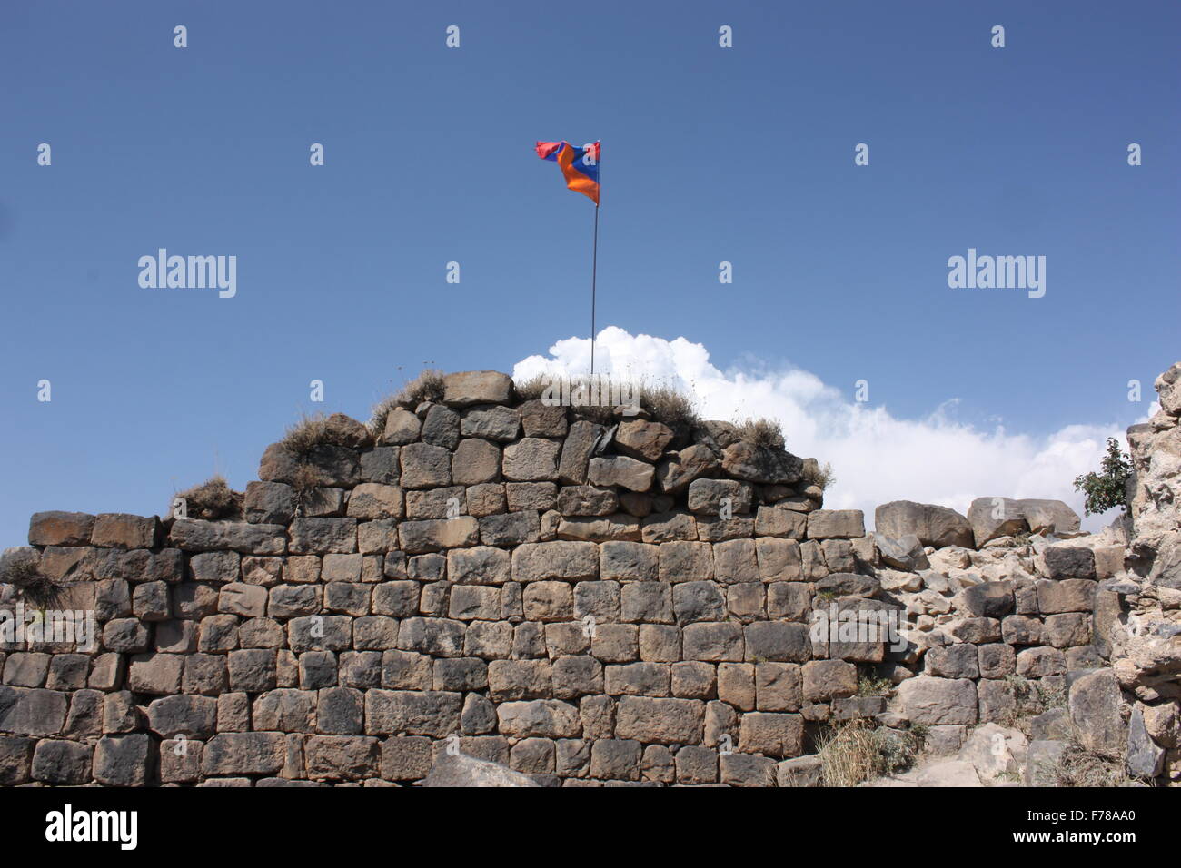 Amberd Fortress in Armenia Stock Photo