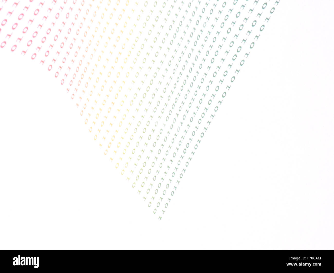 binary numbers on white background Stock Photo