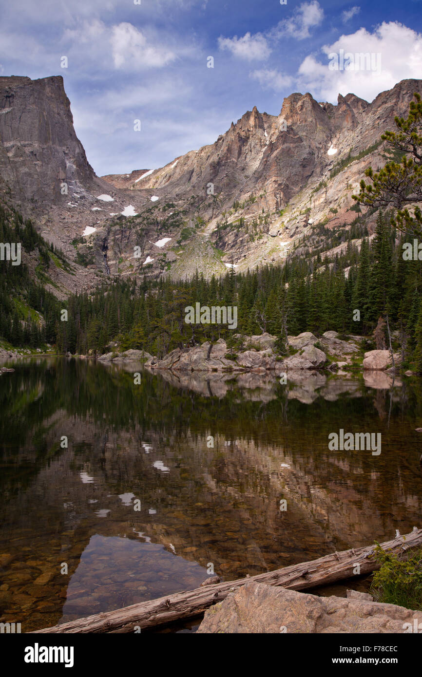 Dream Lake, Rocky Mountain National Park, Colorado Stock Photo