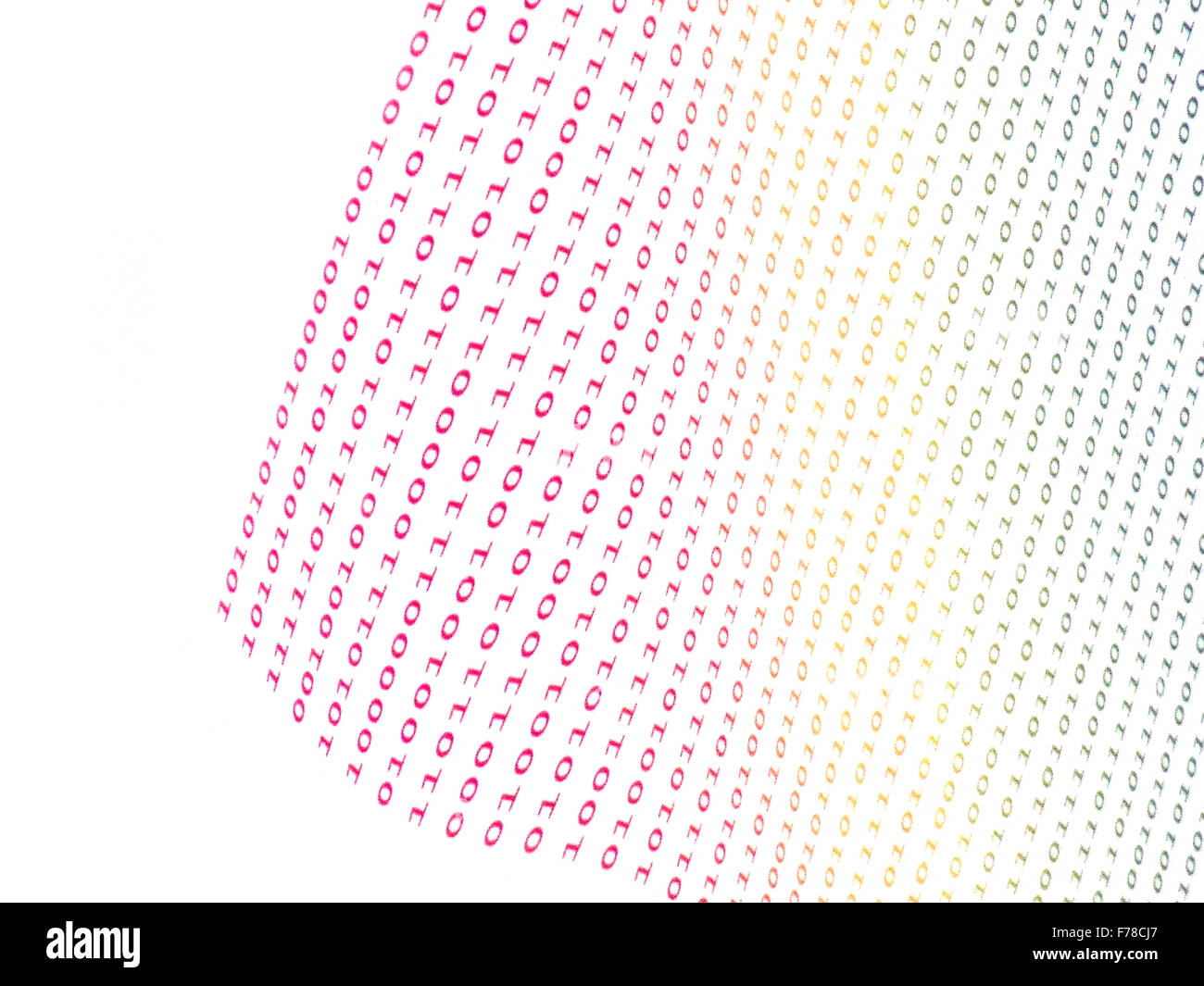 binary numbers on white background Stock Photo - Alamy