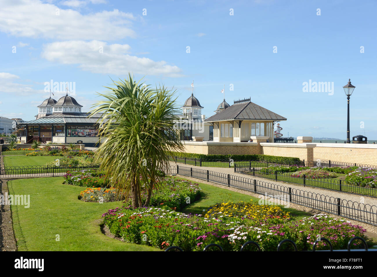 Waltrop Gardens and Central bandstand, Herne Bay, Kent, England, United