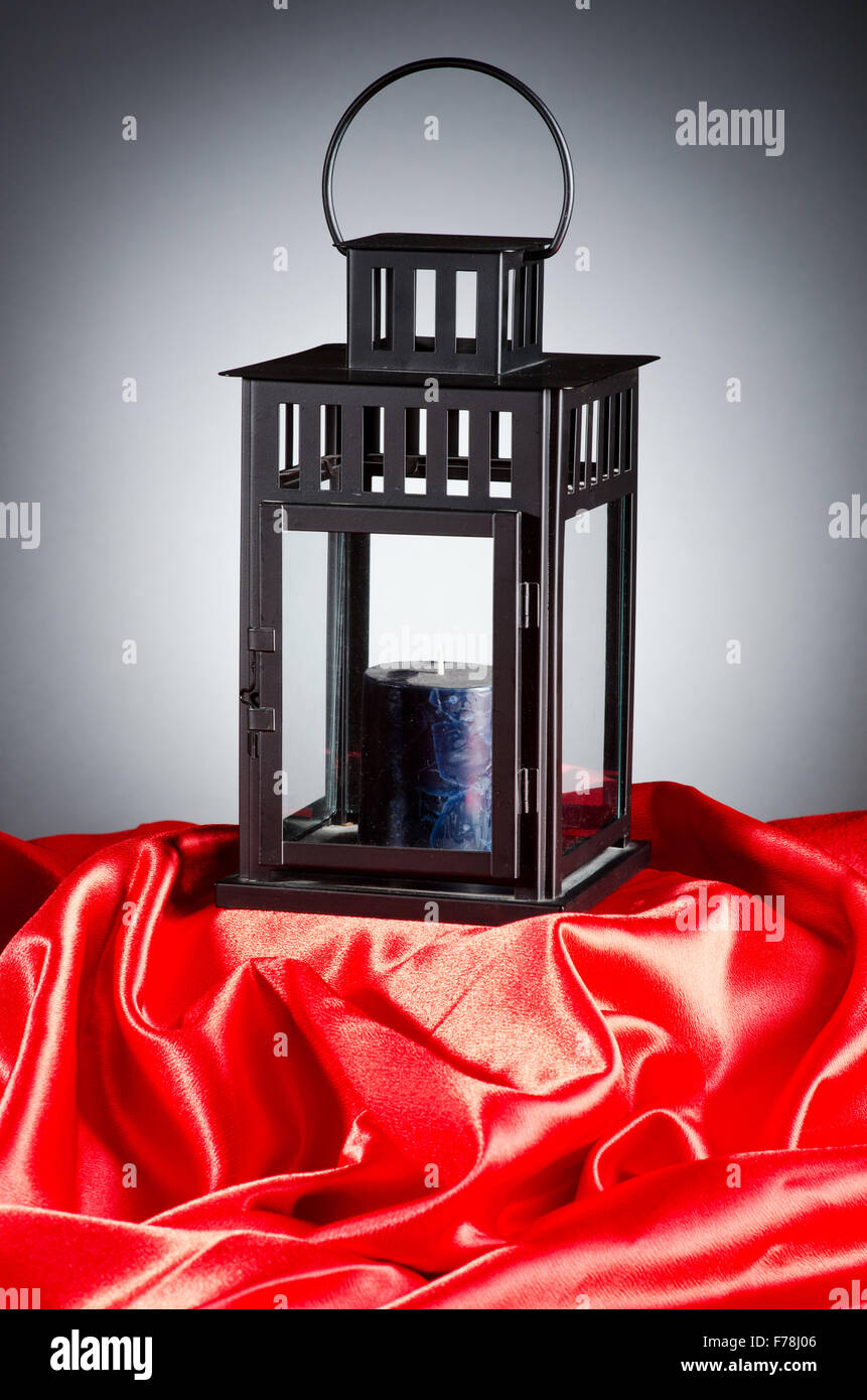 Old lantern in vintage concept Stock Photo - Alamy