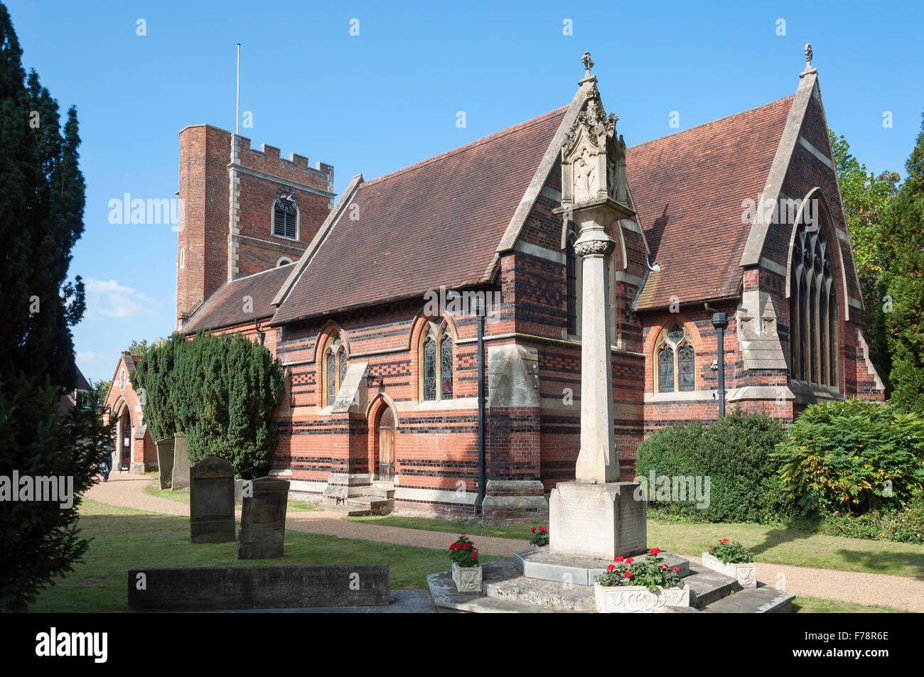 The Parish Church Chalfont St Peter, Church Lane, Chalfont St Peter, Buckinghamshire, England, United Kingdom Stock Photo