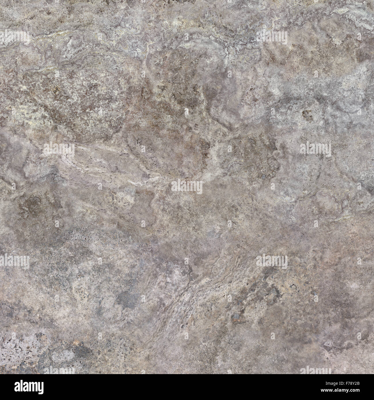 Grey travertine natural stone texture background. Approximately 6 by 6 foot area. Stock Photo