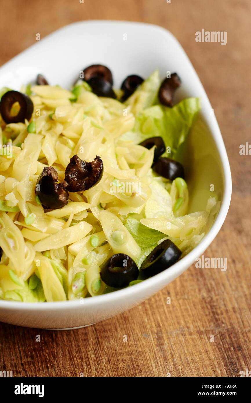 Mixed Salad with Wax Beans Stock Photo
