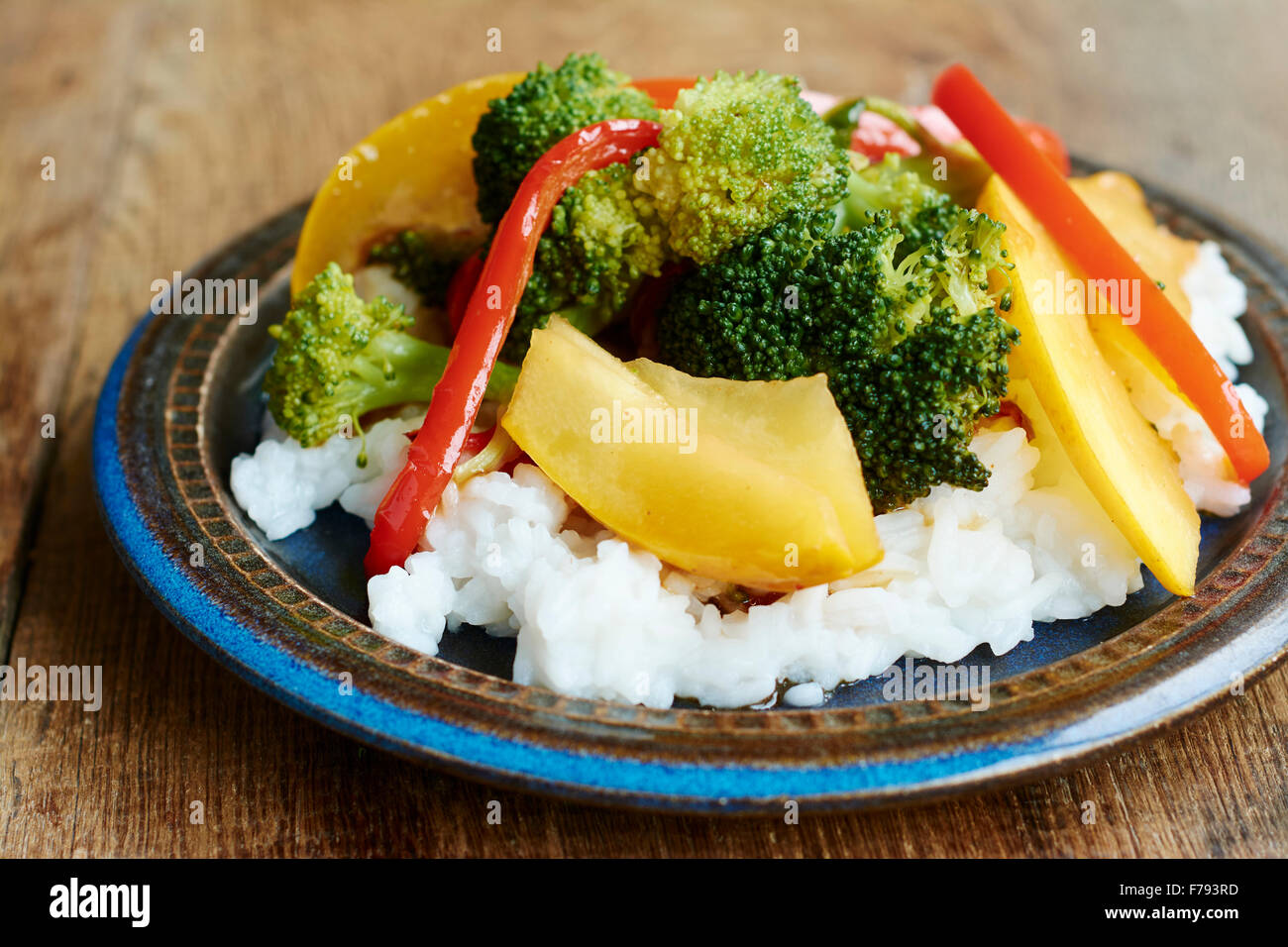 Summer Vegetable Stir Fry Stock Photo Alamy