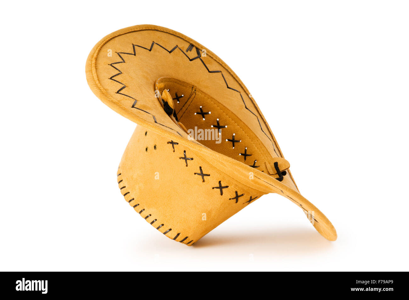 Cowboy hat isolated on the white background Stock Photo - Alamy