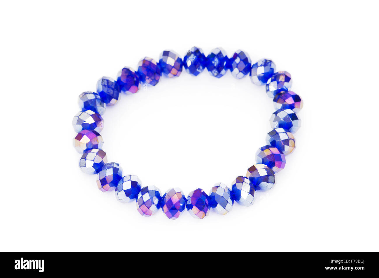 Purple bracelet isolated on the white background Stock Photo Alamy