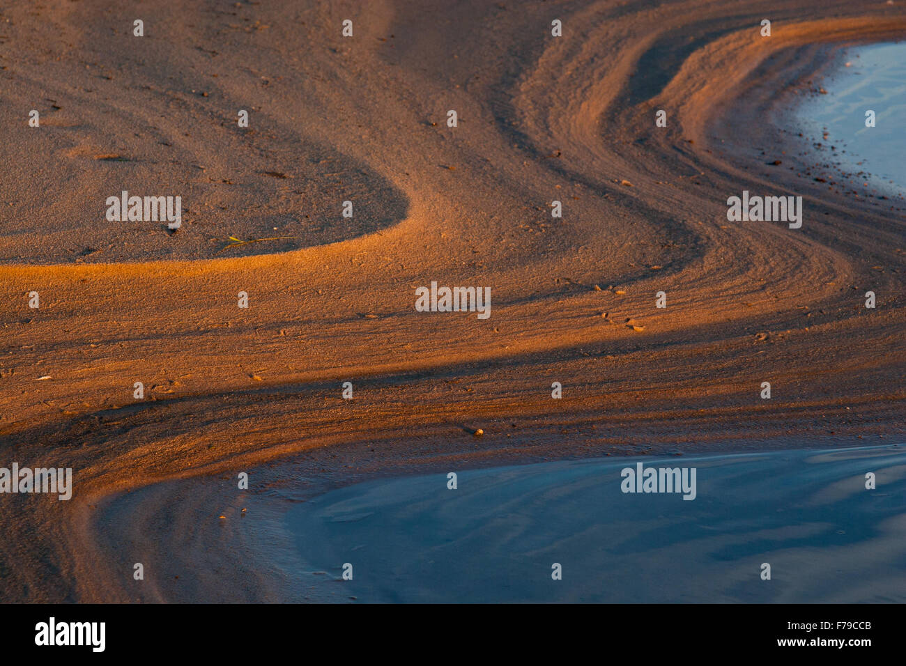 Abstract of sand and water Stock Photo - Alamy