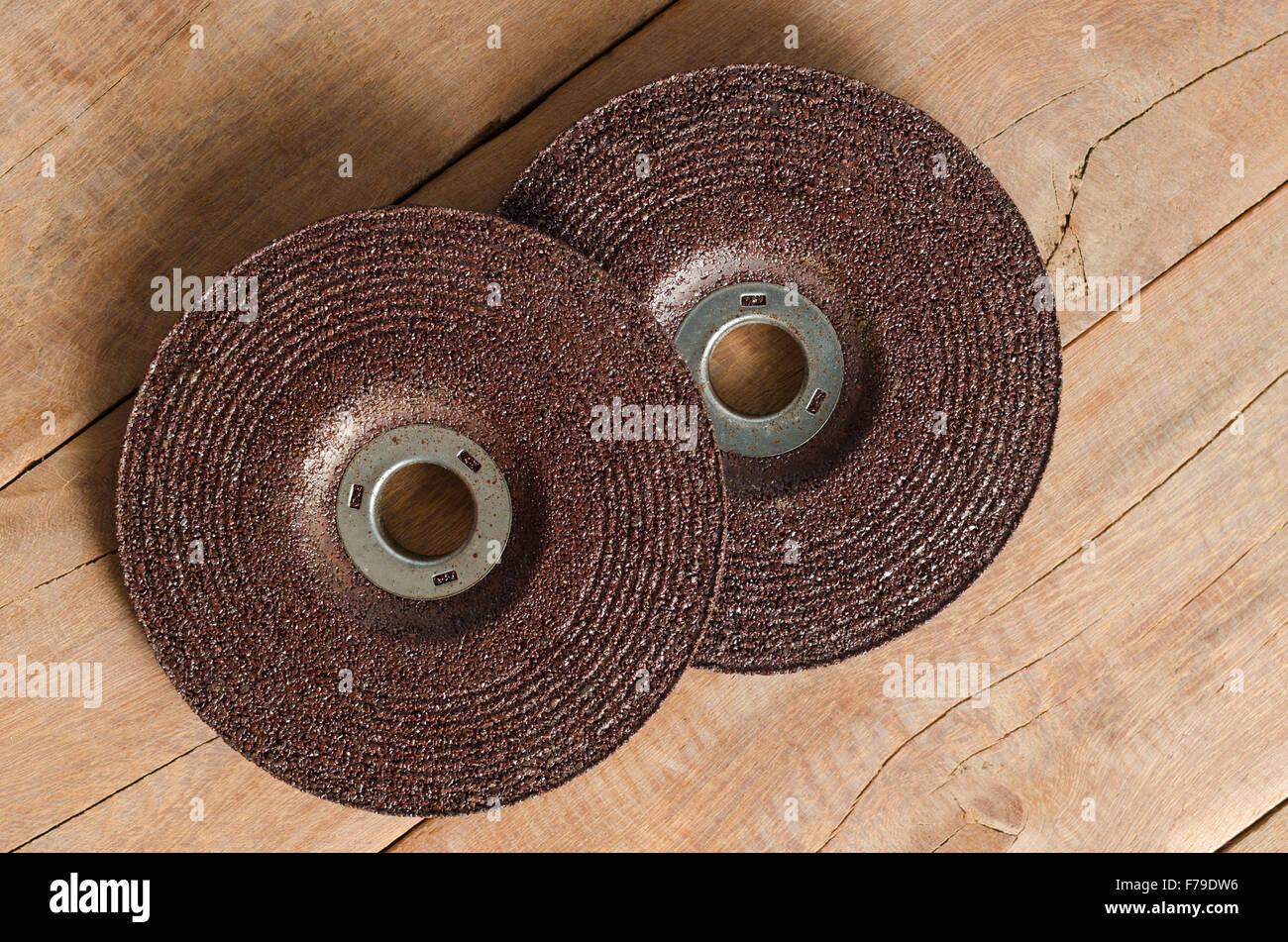 Blade grinder  abrasive flap grinding disc. Stock Photo