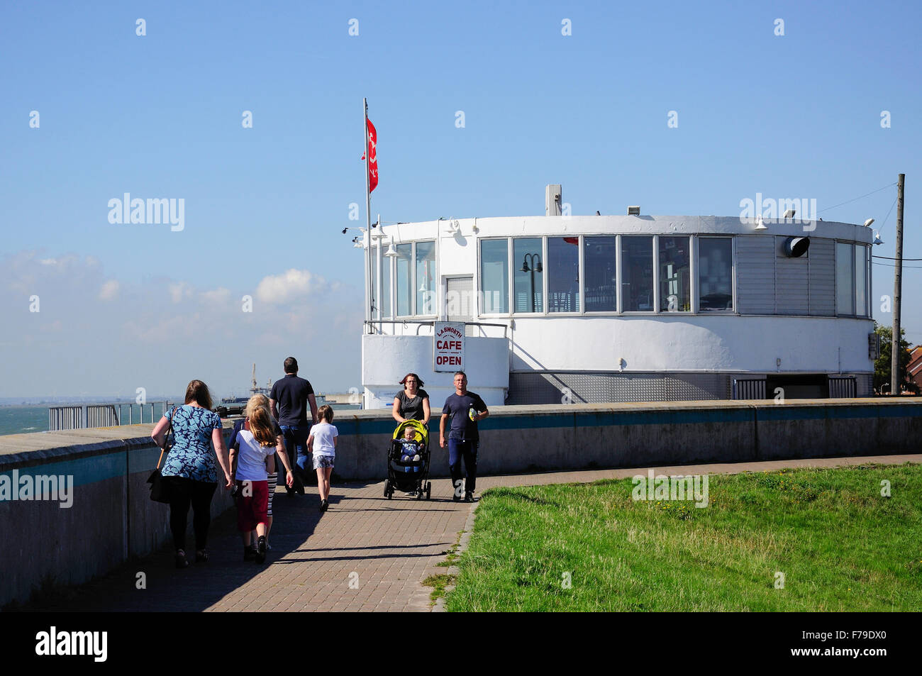 Canvey Island Seafront showing Labworth Café, Canvey Island, Essex