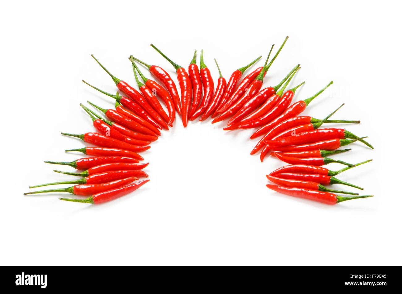 Red chili peppers isolated on the white Stock Photo - Alamy