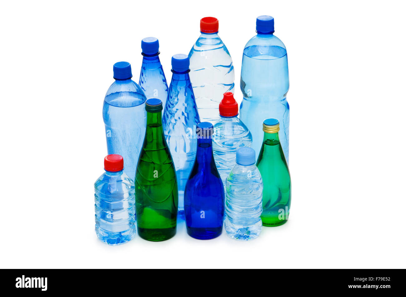 Bottles of water isolated on the white Stock Photo Alamy