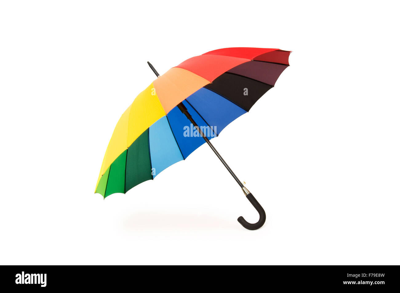 Colourful umbrella isolated on the white background Stock Photo - Alamy