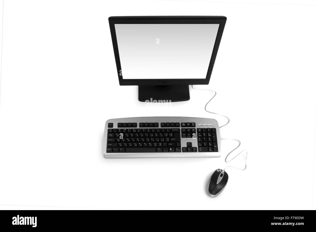 Desktop computer isolated on the white background Stock Photo - Alamy