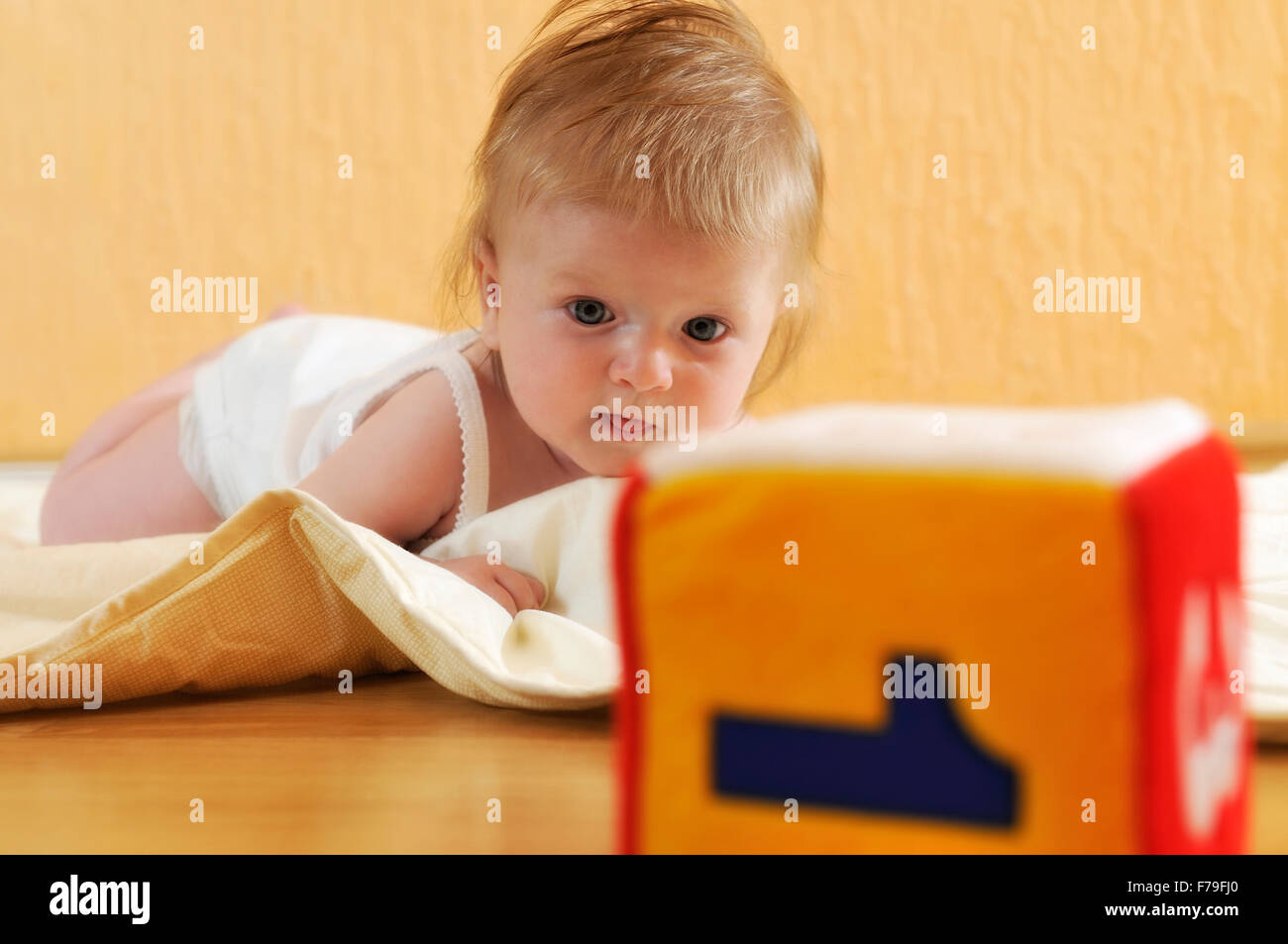 cute little baby indoor closeup portrait Stock Photo - Alamy