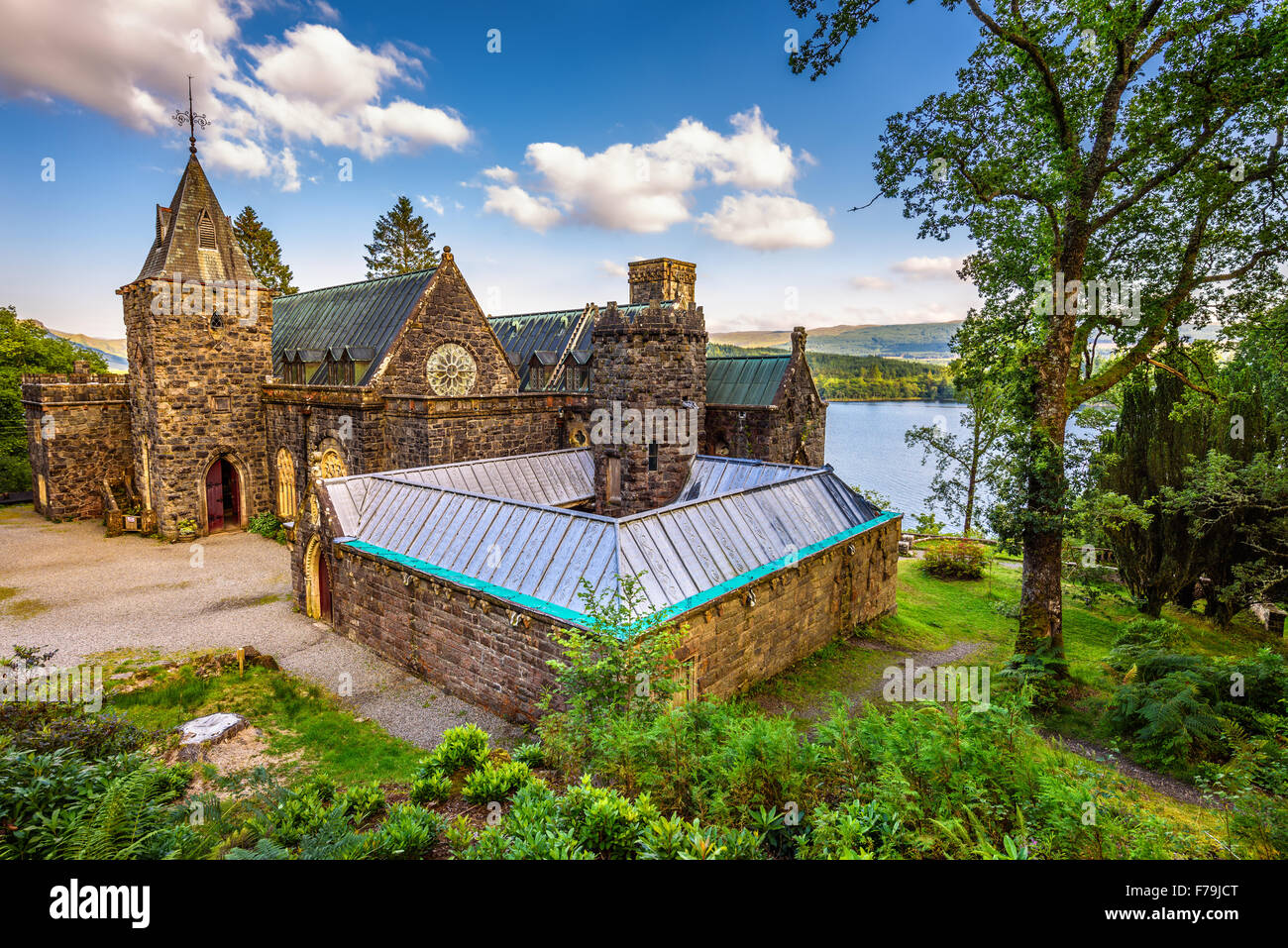 St Conans Kirk located on the banks of Loch Awe, Argyll and Bute, Scotland Stock Photo