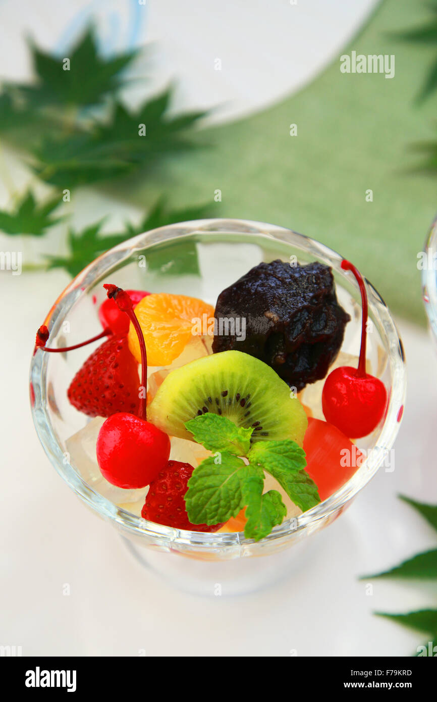 Anmitsu, Japanese style dessert Stock Photo Alamy