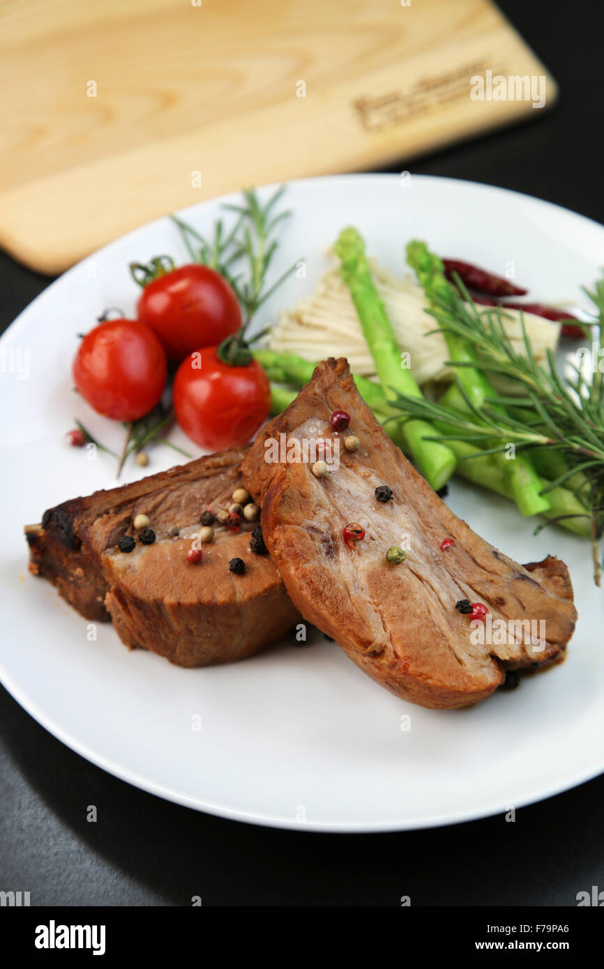 Rib roast steak Stock Photo Alamy