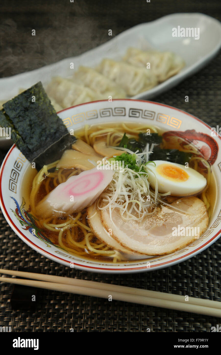 Soy sauce Ramen Stock Photo Alamy