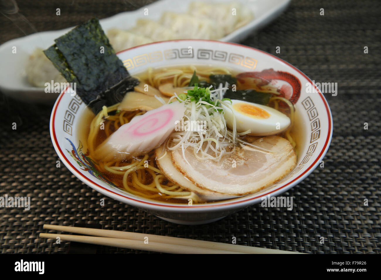 Soy sauce Ramen Stock Photo Alamy