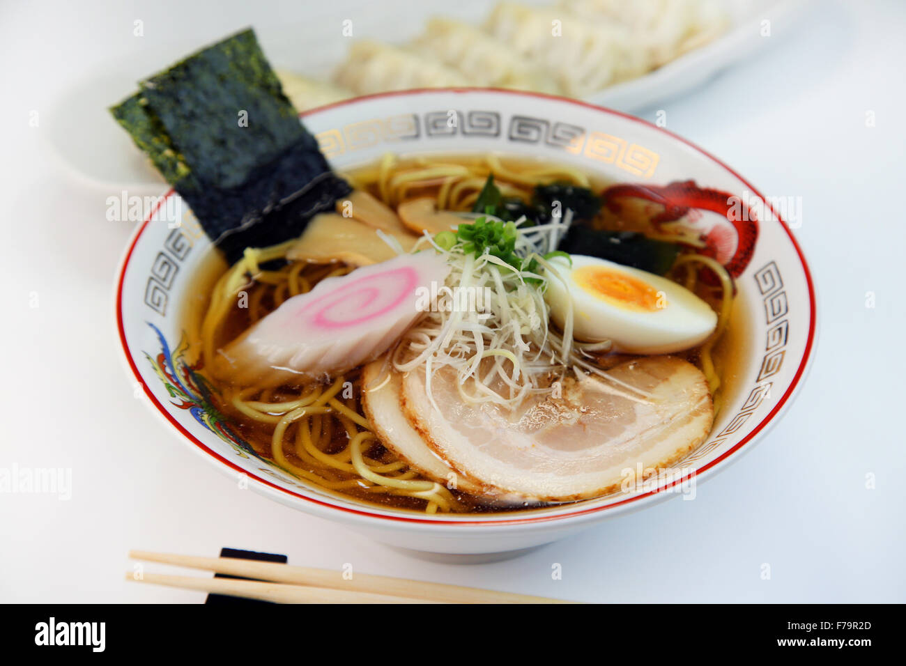 Soy sauce Ramen Stock Photo Alamy