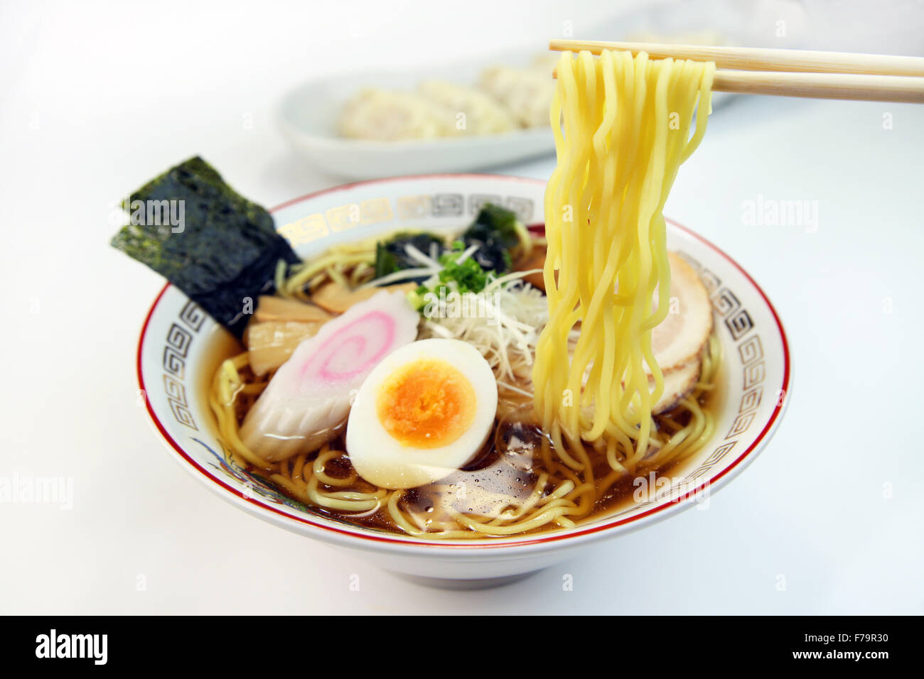 Soy sauce Ramen Stock Photo Alamy