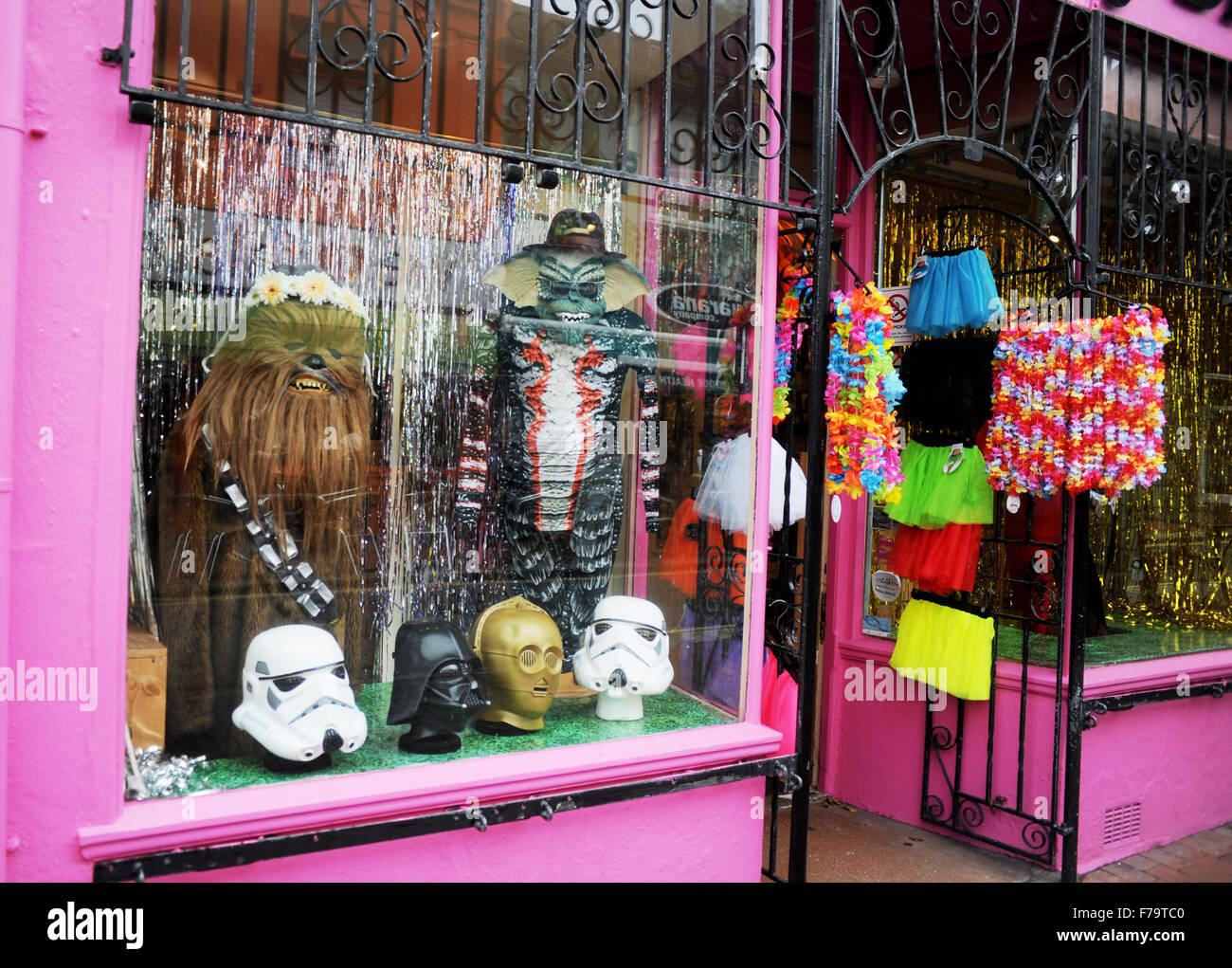 The Revamp Fancy Dress Hire shop in Sydney Street North Laine Brighton with  Star Wars costumes in the window Stock Photo - Alamy