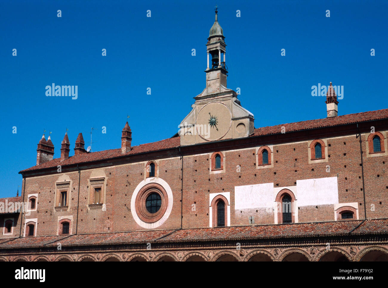 Italy, Lombardy, Certosa di Pavia, Carthusian Monastery of Pavia. Stock Photo
