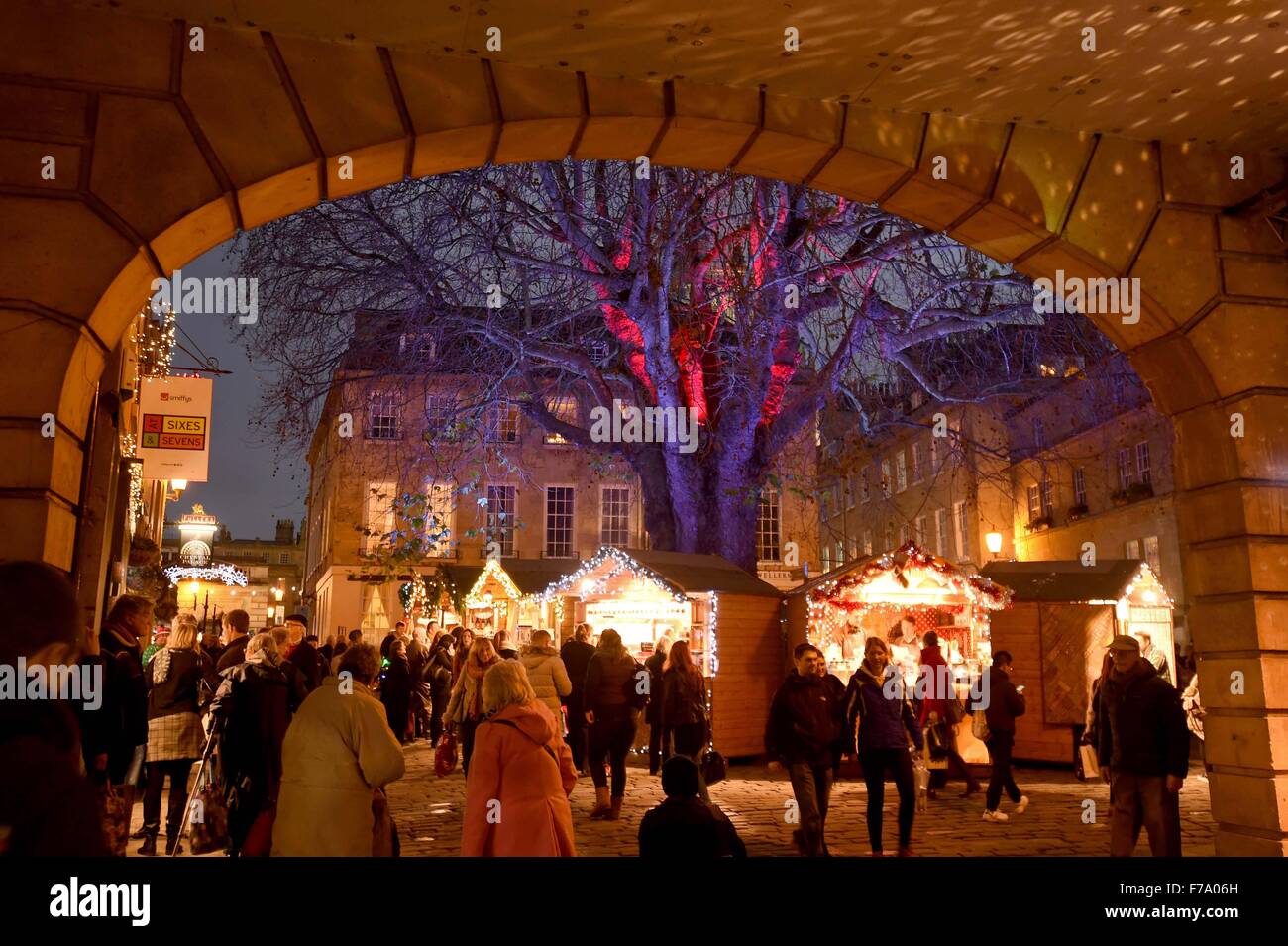 Bath Christmas Market 2015, Somerset, Britain, UK Stock Photo Alamy