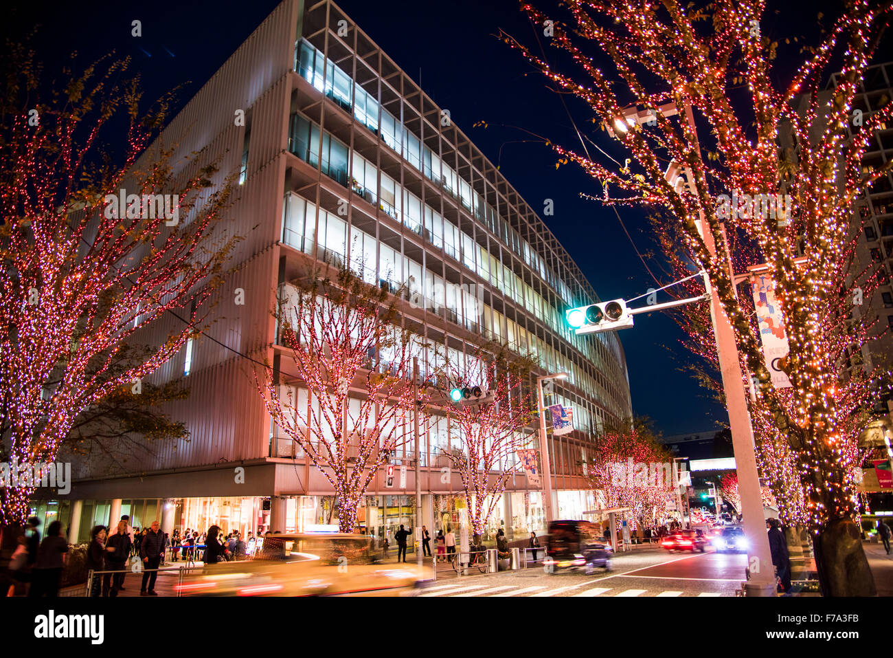 Illumination,Keyakizaka-dori street,Roppongi Hills,Minato-Ku,Tokyo,Japan Stock Photo