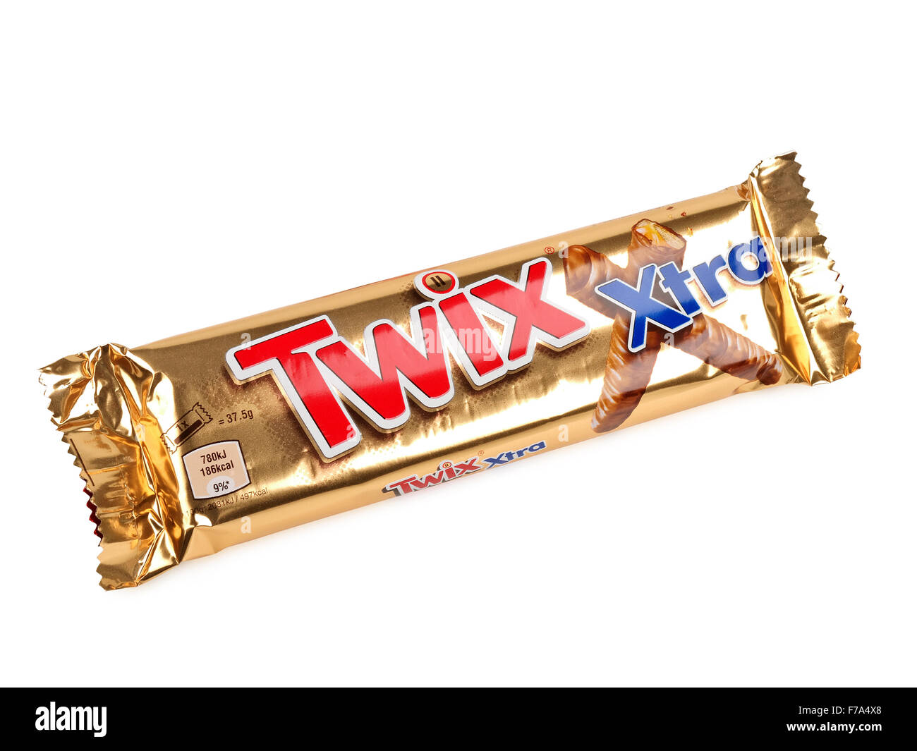 Twix Chocolate Bar on a White Background Stock Photo - Alamy