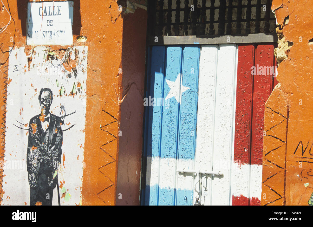 Colorful entry way in old San Juan, Puerto Rico Stock Photo Alamy