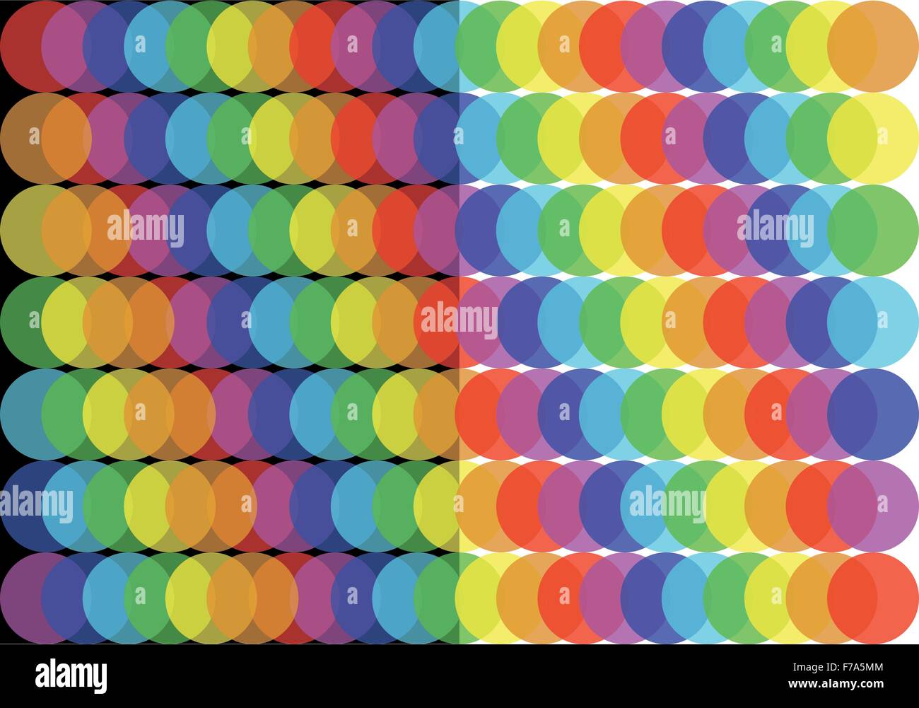 Rainbow balls vector background Stock Vector