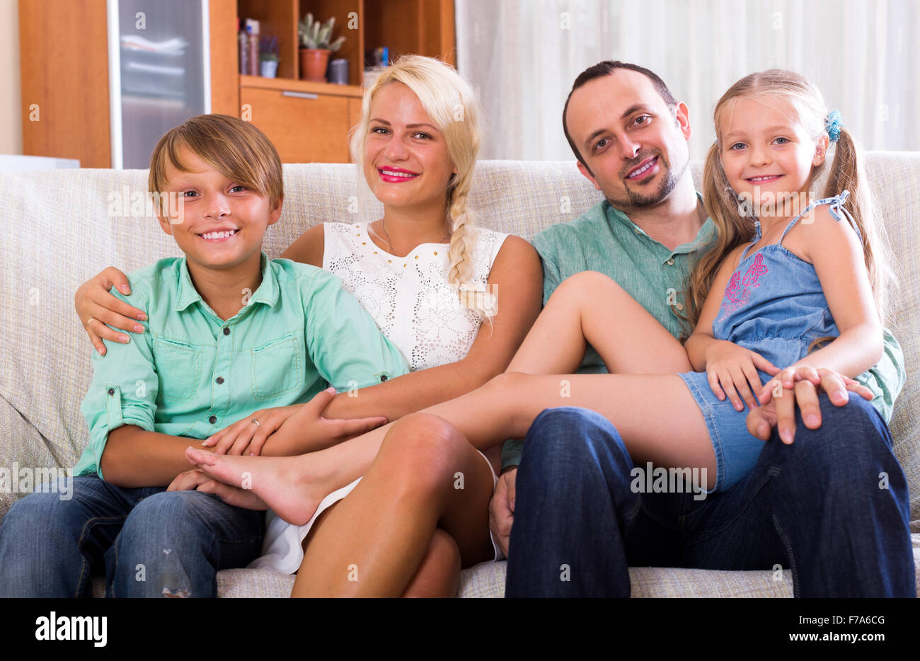kids on couch