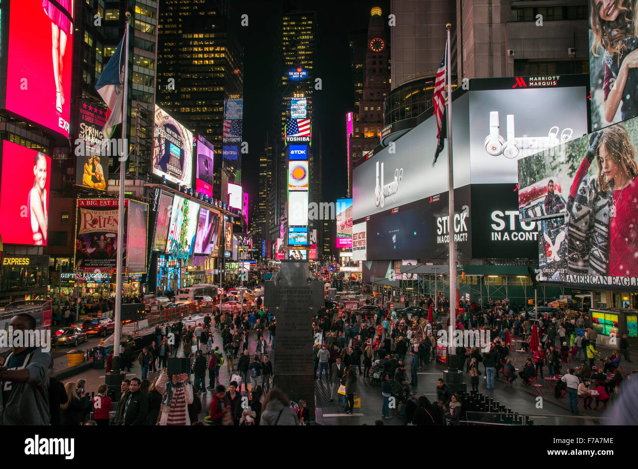 Times Square, Manhattan, New York, USA Stock Photo