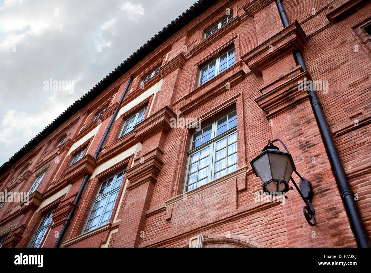 Brick house at the city of Toulouse, France Stock Photo Alamy