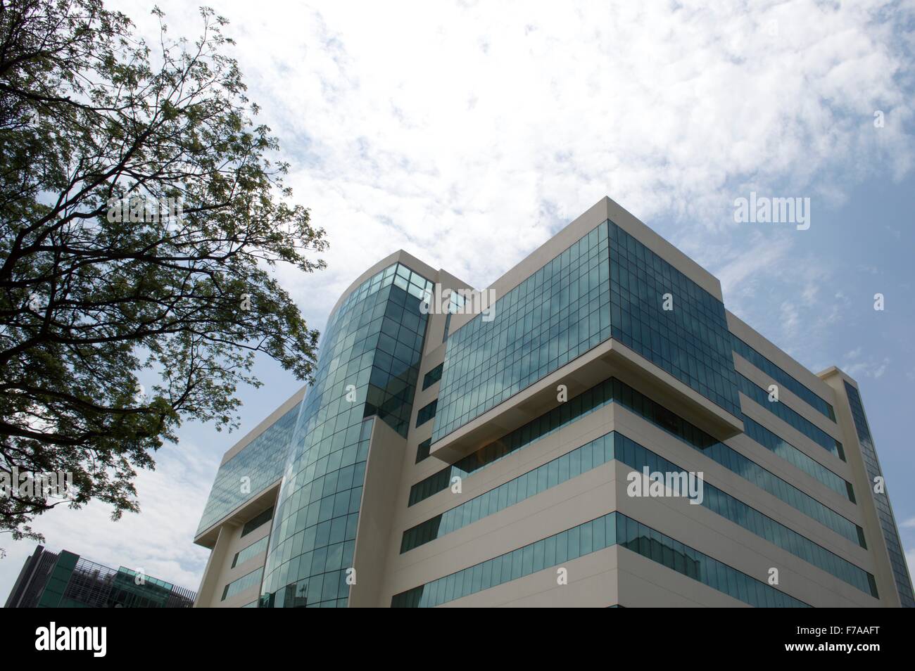 Multi-story research lab in singapore Stock Photo