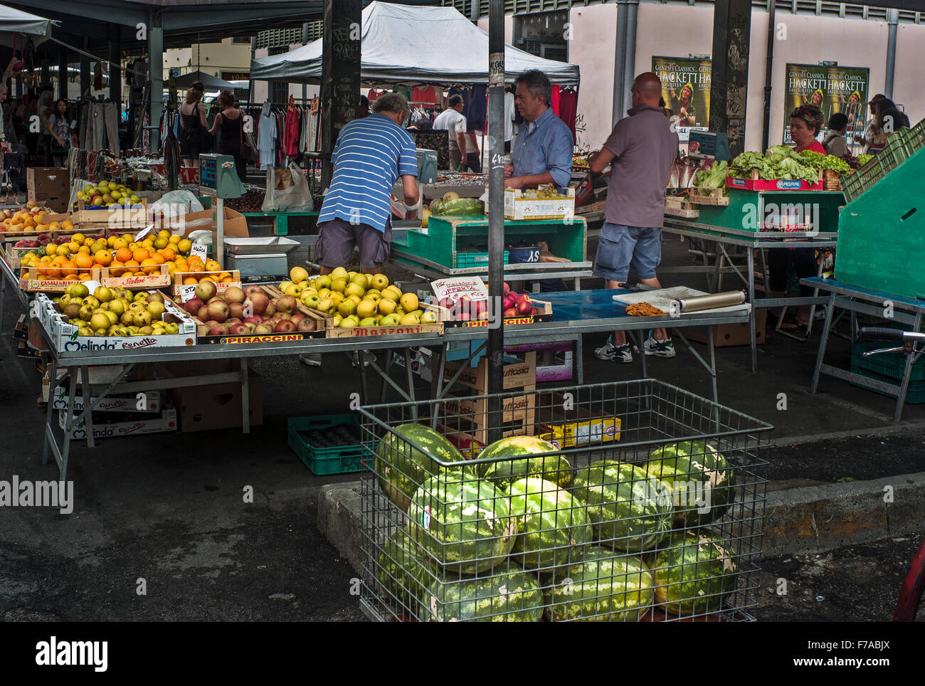 Fruit and vegetable Market Sant'Ambrogio Florence Stock Photo
