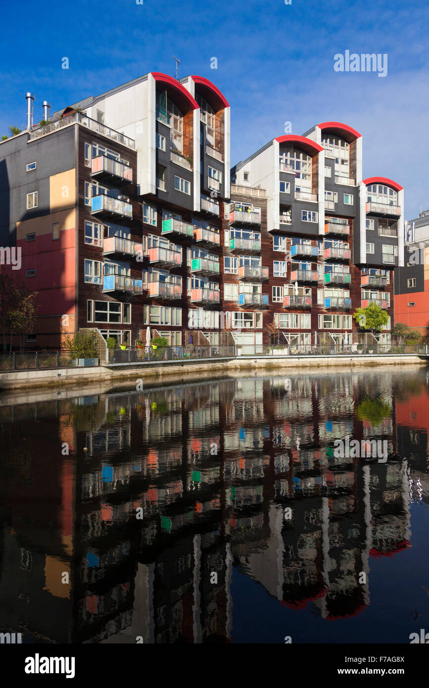 High density residential development at Millennium Village, Greenwich Peninsula, London, UK