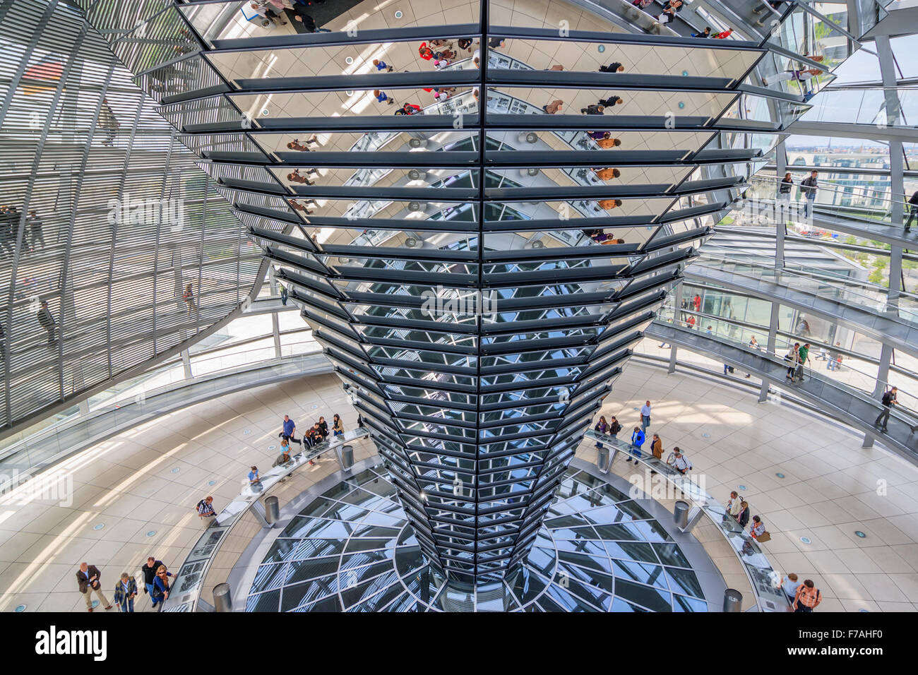 Reichstag glass dome in Berlin Stock Photo Alamy