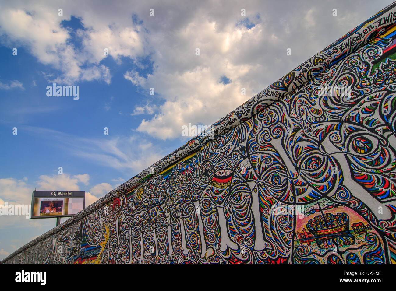 Berlin : The East Side Gallery Stock Photo