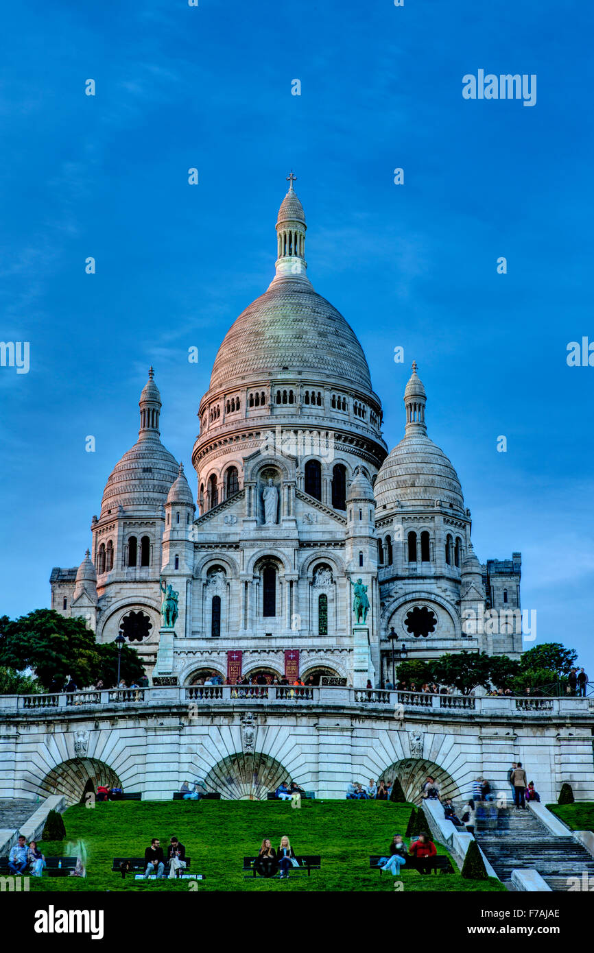 Sacre Coeur Basilica, Paris, France. Stock Photo