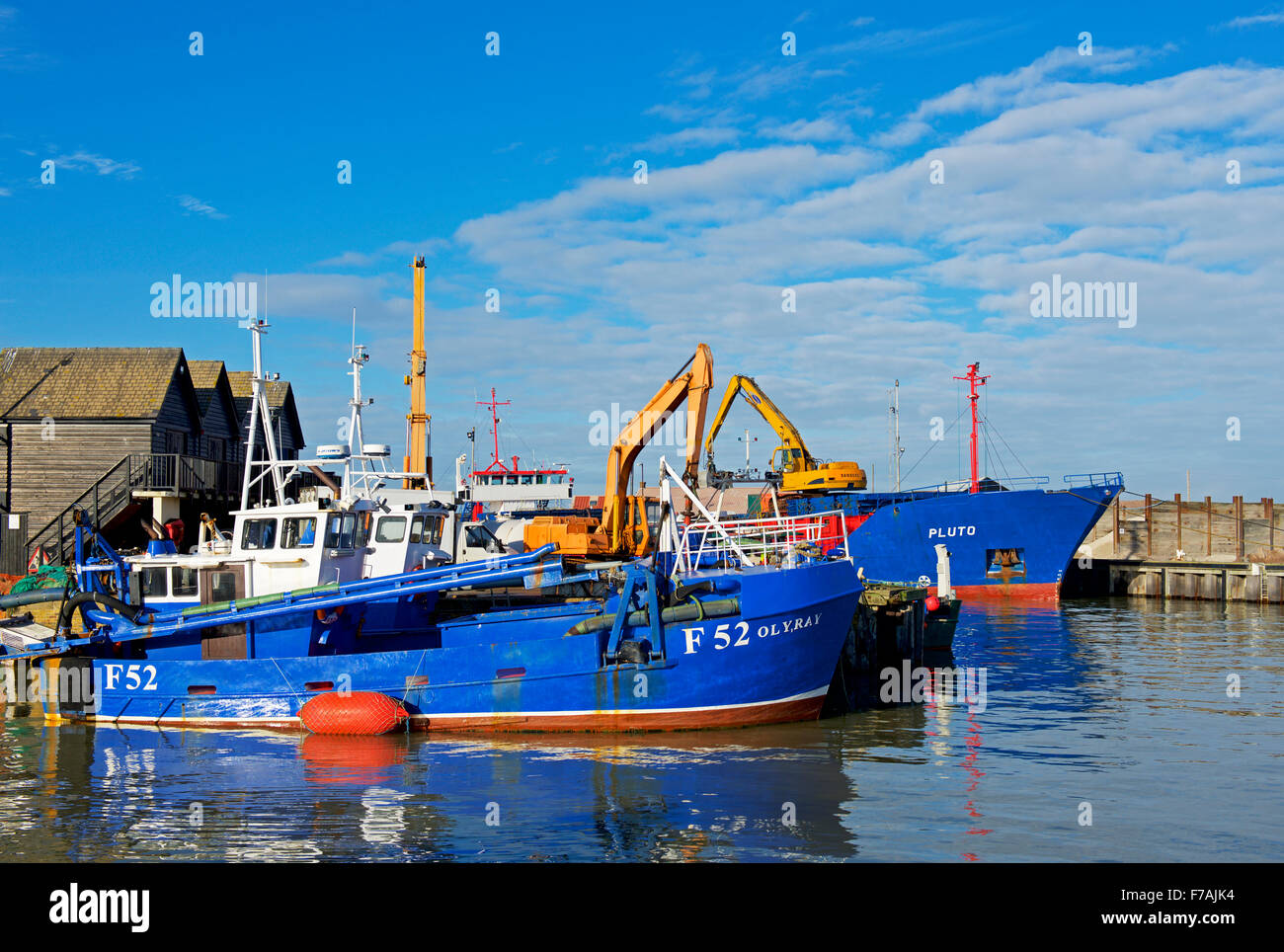 Fishing boats in Whitstable Harbour, Kent, England UK Stock Photo - Alamy